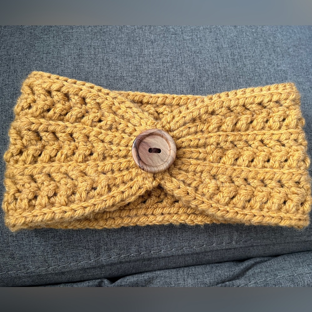 Hand crocheted headband